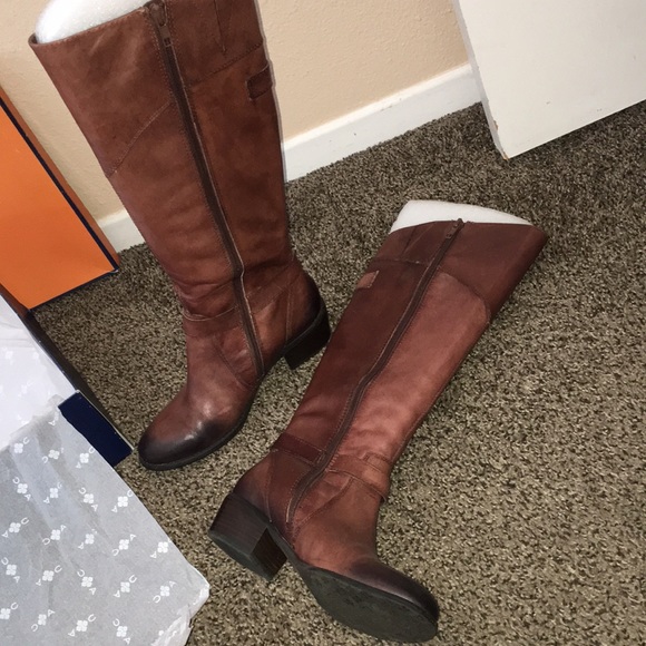 Arturo Chiang brown knee high boots BOGO - Picture 10 of 14